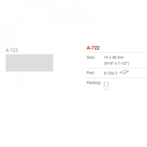 شيني ختم الجيب 38X14 مم أحمر فوشي مع طباعة الإسم