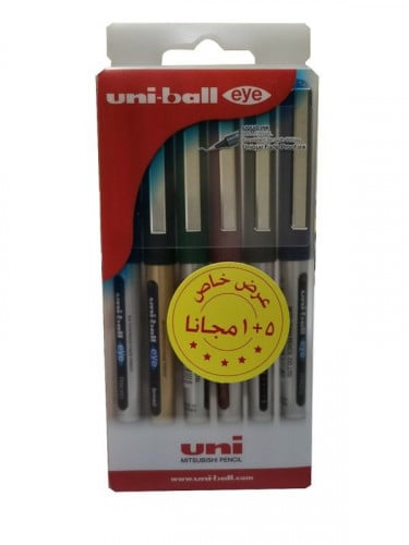 يوني بول UB150 قلم سائل 0.5 مم طقم 5+1
