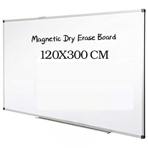 ساب سبورة بيضاء مغناطيسية 300X120 سم