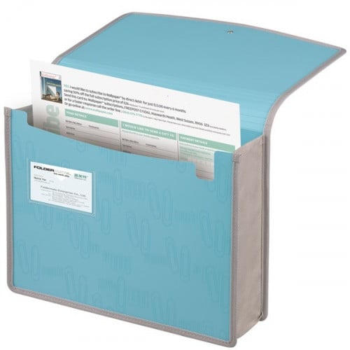 فولدر ميت حقيبة المستندات كليب أزرق