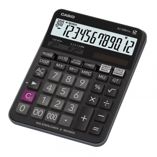 كاسيو ألة حاسبة مكتبية 12 خانة DJ-120D Plus
