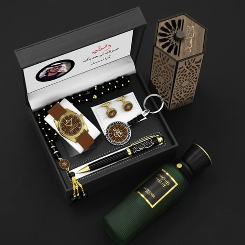 طقم إهداء رجالي فخم يليق بذوق الرجل العصري