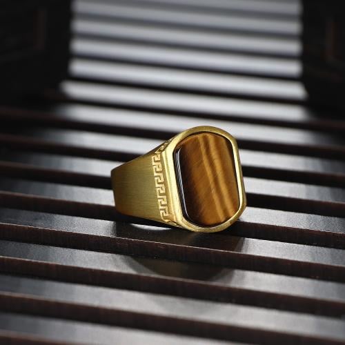 خاتم راقي فضة مطفية خالصة - مرصع بحجر عقيق عين الن...