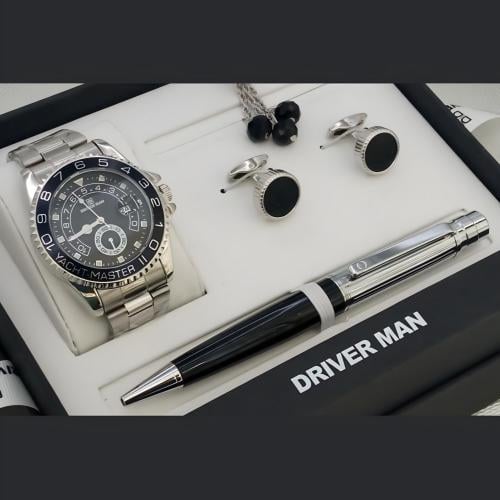 أطقم ساعات رجالية راقية مع إكسسوارات مميزة تعكس ال...