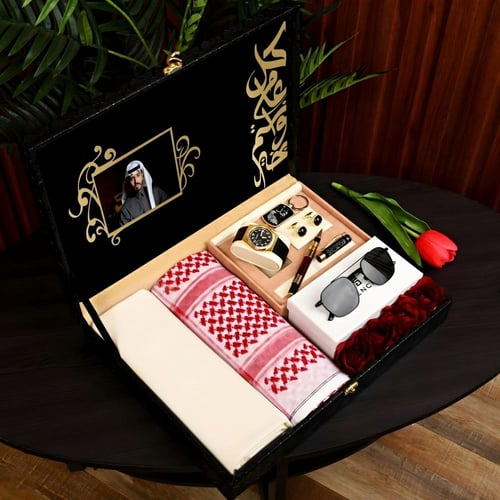 بوكس إهداء رجالي عصري فخم بتنسيق مميز و بتصميم خاص...