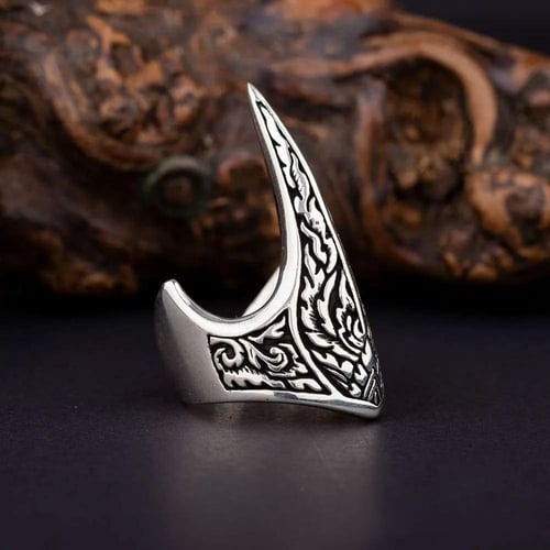 خاتم راقي من الفضة الإسترلينية الخالصة بالكامل عيا...