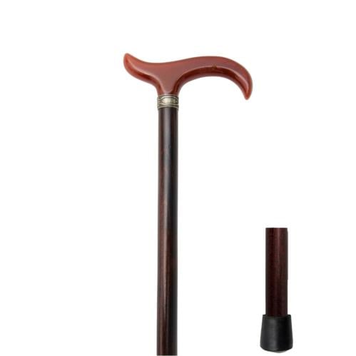 عصا خشبية إسبانية الصنع بمقبض اكريليك مريح وخامة م...