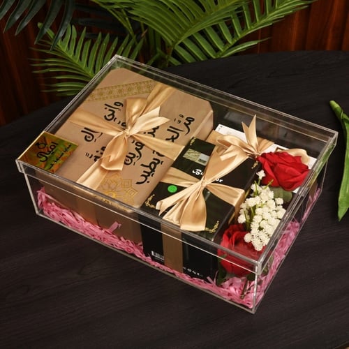 بوكس نسائي راقي بتغليف قماشي مميز جاهز للإهداء و ب...
