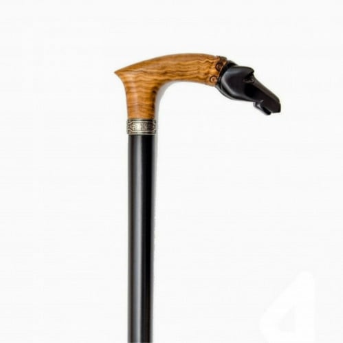 عصا متميزة بمقبض شكل رأس حصان صناعة إسبانية راقية...