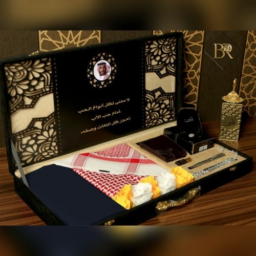بوكس هدية عيدية مثالية بمجموعة إكسسوارات رجالية فخ...