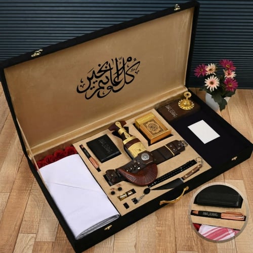 بوكسات هدايا تذكارية فخمة بمجموعة إكسسوارات رجالية...
