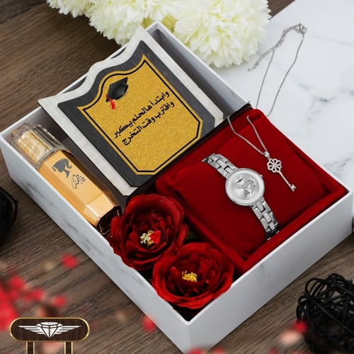 بوكسات هدايا تخرج نسائية مميزة بتصميم خاص حسب الطل...