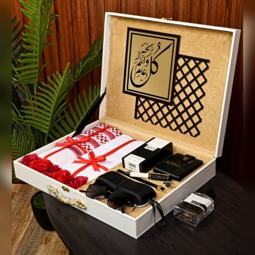 بوكس هدية عيدية فخمة بمجموعة إكسسوارات رجالية راقي...