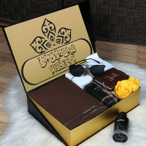 بوكسات هدايا رجالية راقية بقماش شتوي مميز و إكسسور...