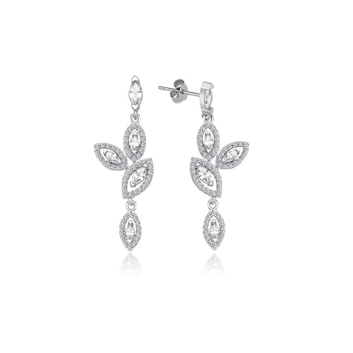 طقم فضة راقي بتصميم عصري مرصع بأحجار وفصوص السوارف...