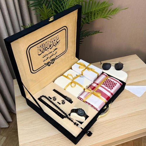 بوكس هدية عيد رجالية إستثنائية بتنسيق جذاب ومحتوى...
