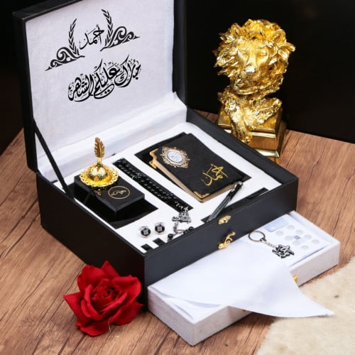 بوكسات هدايا رجالية رمضانية فخمة مع مجموعة إكسسوار...