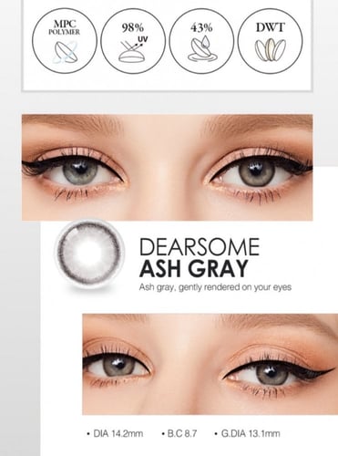 عدسات LOLOA لون العدسه : رمادي محدد