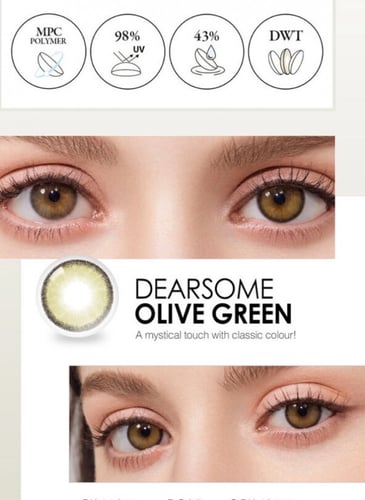 عدسات LOLOA لون العدسه : زيتوني محدد