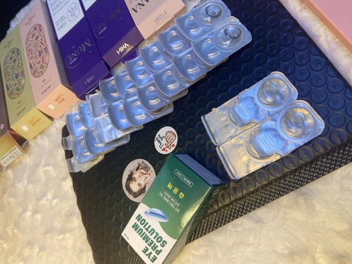 مجموعة عينات عدسات يوميًا من جميع الانواع 12 زوج