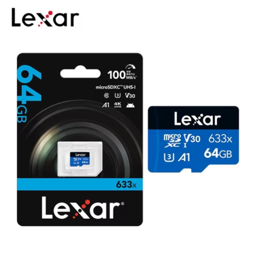 بطاقة ذاكره Lexar MicroSDXC بسعة 64 جيجابايت