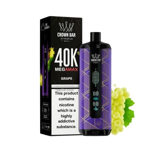 Al Fakher Mega Max Crown Bar Grape 40,000 puffs