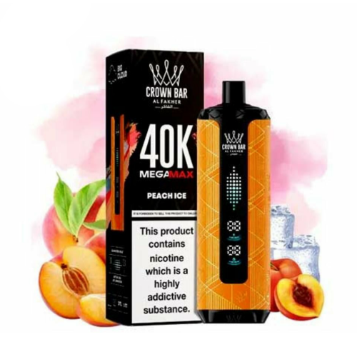 Al Fakher Crown Bar Mega Max 40000 puffs - Peach I...