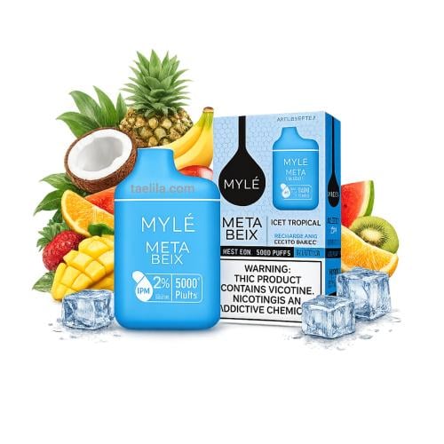 Myle Meta Box fruit flavor ice 5000 calories 20 ni...