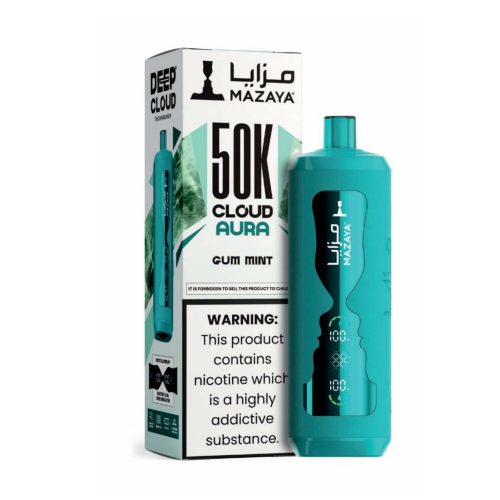 Mazaya Cloud Aura 50K puffs mint gum