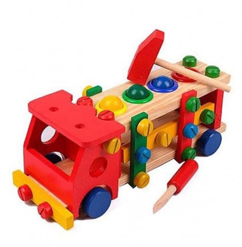 لعبة مكعبات بناء تعليمية بمطرقة مركبة برغي قابلة ل...