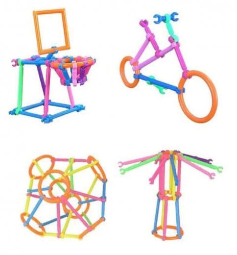 مجموعة مكعبات بناء مكونة من 120 قطعة