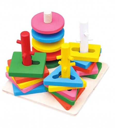 لعبة المجموعات الأربع لوضع الأعمدة المتطابقة مع شك...