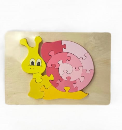 البزل الخشبي الحلزونة