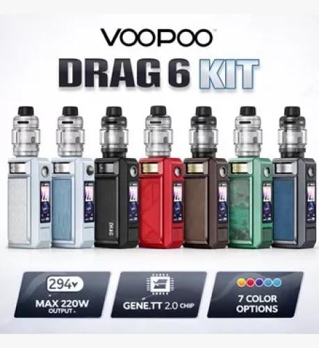 جهاز شيشة من فوبو دراق 6 - VOOPOO Drag 6