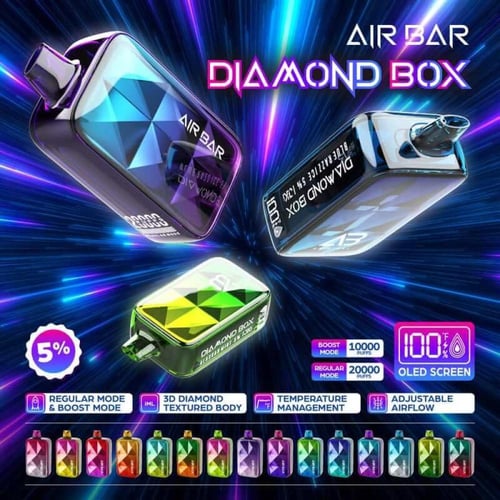 سحبة اير بار دايمون بوكس 20000 سحبة AIR BAR DIAMON...