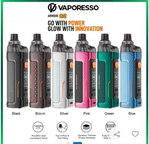 شيشة ارمور جي اس من فابريسو Vaporesso Armour GS