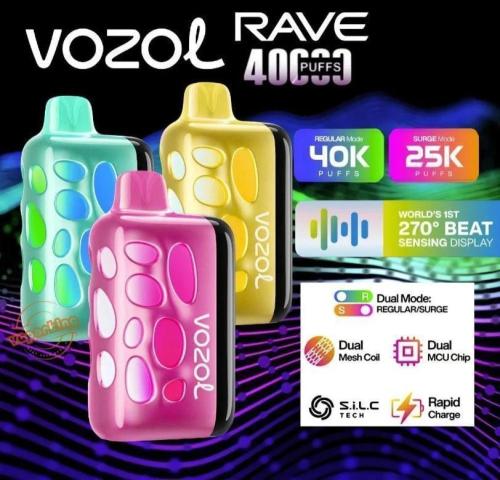 فوزول ريف 40K سحبة VOZOL RAVE 40K Puffs