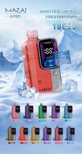 مزاج ايبكس 18000 سحبة MAZAJ Apex 18000 PUFFS 20mg