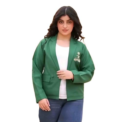 جاكيت اليوم الوطني السعودي أخضر وأبيض