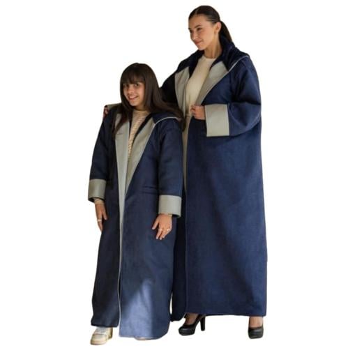 فروات شتوية جلد كحلي