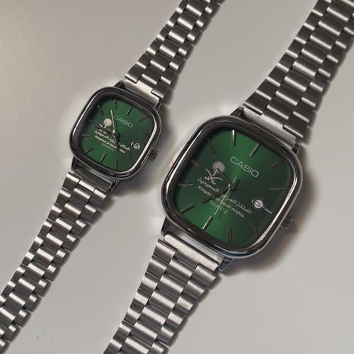 طقم ساعات كاسيو رجالي ونسائي كبلز أصلي بتصميم أنيق