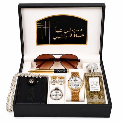 طقم ريستا الملكي (ساعة، عطر، نظارة، إكسسوارات بالا...