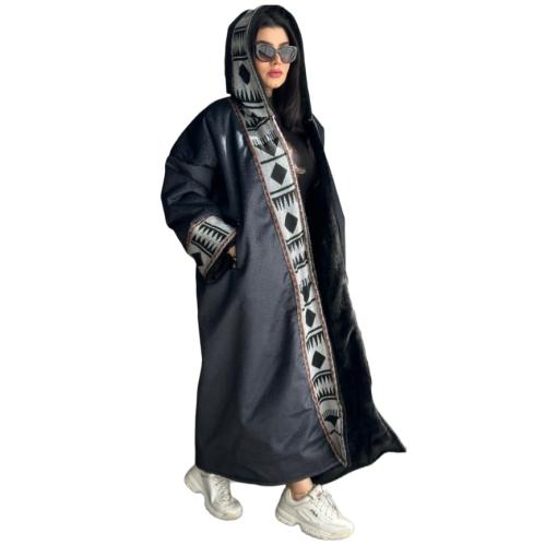 فروة نسائية مخملية شتوية