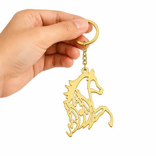ميدالية حصان ذهبية أنيقة