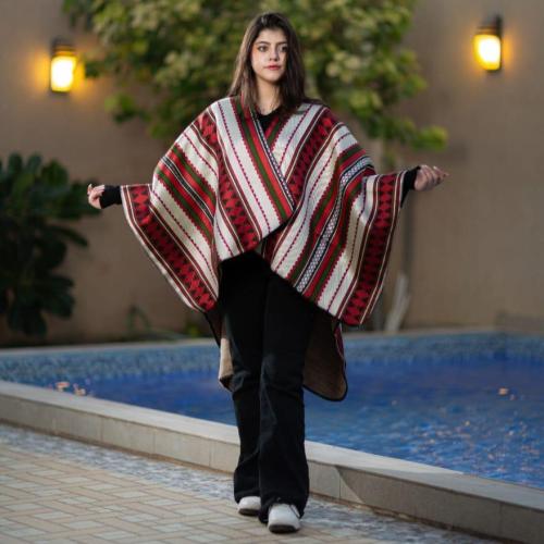 شال شتوي نسائي دبل فيس