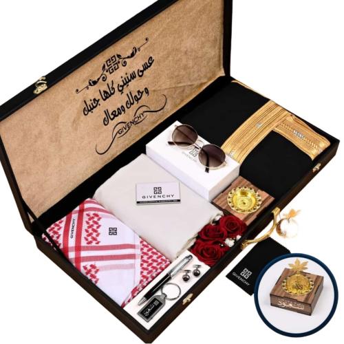 بوكس هدايا رجالي شتوي ملكي متكامل فاخر ومخصص