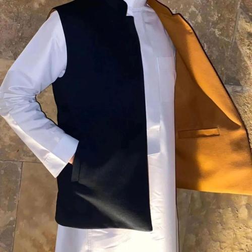 سديري دبل فيس اسود مع جملي