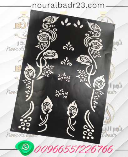 استكر طوابع نقش الحناء العنايه بالقدمين -020