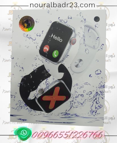 ساعة اكتروني ذكية تدعم المكالمات + بلوتوث الوان اس...