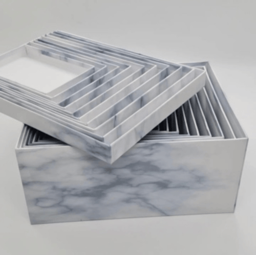 مجموعة علب تنظيم فاخرة – 10 قطع بأحجام مختلفة